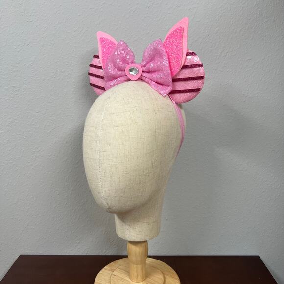 Piglet Elastic Minnie Ears | Winnie the Pooh-Inspired Adjustable Mouse Ears - Picture 5 of 5